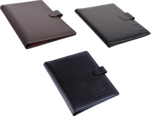 coi leatherite brown and brown file folder and resume folder for