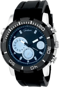 Gesture Stylish Chronograph Pattern Elegant Watch - For Men