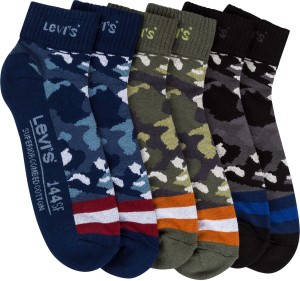 Levi's Men Solid Ankle Length Socks