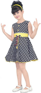 BAHUBALI Girls Midi/Knee Length Casual Dress
