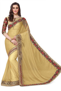 SareeShop Embroidered Fashion Georgette, Net Saree