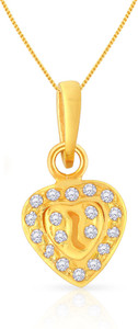 Malabar Gold and Diamonds PDSGHTYA0020 22kt Cubic Zirconia Yellow Gold Pendant