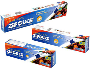 Zipouch Fresh N Loc Combo SML MED LRG 10 10 10 Plastic Storage Pouch Price in India Buy Zipouch Fresh N Loc Combo SML MED LRG 10 10 10 Plastic Storage Pouch online at Flipkart