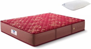 Peps Springkoil Normal Top Maroon 6 inch Single Bonnell Spring Mattress