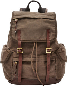 Fossil top backpack canvas