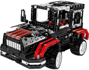 Montez DIY 503 Pcs Black Knight Bee 3D Blocks Set Model Learning Game Remote Control Car Toys
