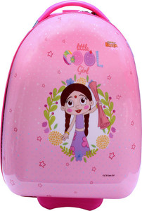 Fortune Chhota Bheem Chutki Littile Cool Girl 17 Inch KIDS Egg Shape Luggage Trolley Bag Cabin Luggage - 17 inch