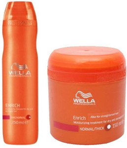 Wella Professionals Enrich mini combo shampoo and mask 400ml Price in India Buy Wella Professionals Enrich mini combo shampoo and mask 400ml online at Flipkart
