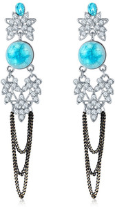 Shimmer Divine Luxuria Crystal Copper Dangle Earring