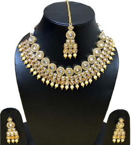 GEHNOOR Alloy Gold Jewellery Set Price in India Buy GEHNOOR