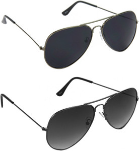 Black flat sale aviator sunglasses