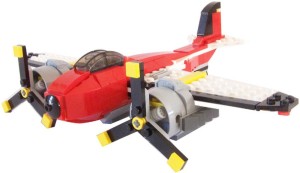 Emob 241 Pcs DIY 3 In1 Adventure Creator Propeller Building Block Construction Set Toys For Children