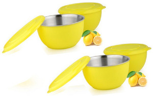 Sayee Yellow bowl of Stainless Steel Stainless Steel Bowl Set