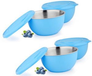 Sayee Blue round stainless steel bowl Stainless Steel Bowl Set