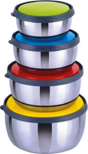 Sayee Round multicolor Bowl Steel Bowl Set