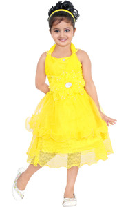NFC Girls Midi/Knee Length Party Dress