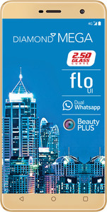 Celkon Diamond Mega 4G (16 GB) (Gold, 16 GB)