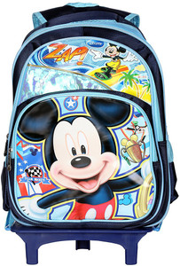 gocart 3D Design Children's Trolley Bag Blue Mikky Waterproof Trolley