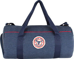 Urban Tribe Barrel Indigo Authentic Shoe Compartment Gym Bag