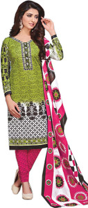 Drapes Cotton Printed Salwar Suit Dupatta Material