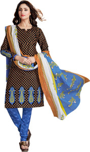 Drapes Cotton Printed Salwar Suit Dupatta Material