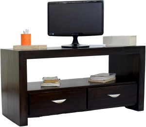 timbertaste 2DRAW Solid Wood TV Entertainment Unit