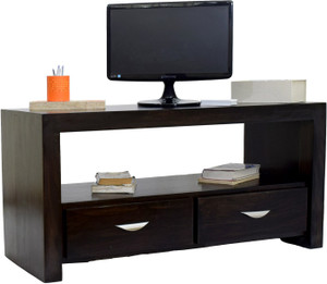 timbertaste 2DRAW Solid Wood TV Entertainment Unit