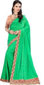 M.S.Retail Embroidered Bollywood Tissue Silk Saree