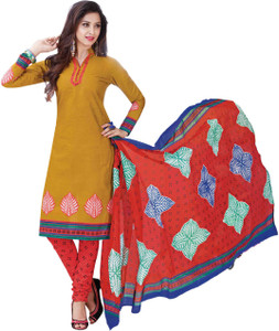 Drapes Cotton Printed Salwar Suit Dupatta Material