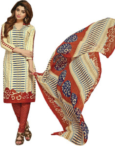 Drapes Cotton Printed Salwar Suit Dupatta Material