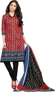 Drapes Cotton Printed Salwar Suit Dupatta Material