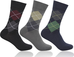 Supersox Men Geometric Print Mid-calf Length Socks