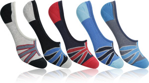 Supersox Men Geometric Print No Show Socks