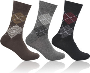 Supersox Men Geometric Print Mid-calf Length Socks