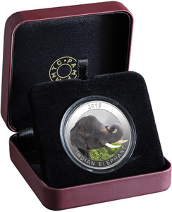MMTC-PAMP India Pvt Ltd Wildlife series - The Indian Elephant S 9999 31.1 g Silver Coin