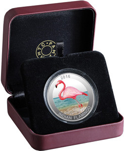 MMTC-PAMP India Pvt Ltd Bird series - The Flamingo S 9999 31.1 g Silver Coin