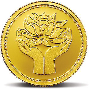 MMTC-PAMP India Pvt Ltd Lotus series 24 (9999) K 2 g Gold Coin