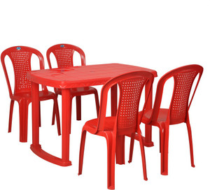 plastic dining table set price