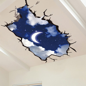 Flipkart SmartBuy 105 cm 3D Wall Stickers Sky Moon Interior Ceiling Decor Self Adhesive Sticker Price in India Buy Flipkart SmartBuy 105 cm 3D Wall Stickers Sky Moon Interior Ceiling Decor