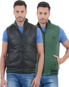 pepe jeans sleeveless solid men's jacket