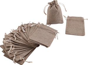 Lifekrafts Jute Bags Pouches 20 Pack 15 10Cms 6 4 Inches Good for Gifting Pouch Natural Jute Color Price in India Flipkart