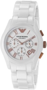emporio armani white watch