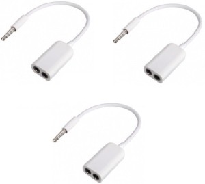 ReTrack SET OF 3PC One InTo Two Love Couples To The Audio Line Phone 3.5 Headphone Splitter
