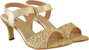 Jade Women Gold Heels