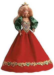 BARBIE Holiday Jewel Porcelain Barbie Doll Holiday Jewel