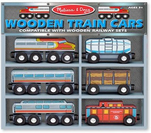 Melissa & doug wooden railway set new arrivals
