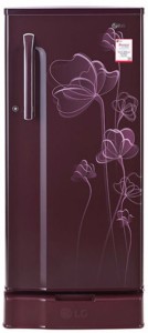 LG 188 L Direct Cool Single Door 1 Star Refrigerator with Base Drawer(Scarlet Heart, GL-D191KSHU)