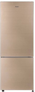 Haier 320 L Frost Free Double Door Bottom Mount 3 Star (2016) Refrigerator(Golden, HRB-3404PGG-R)