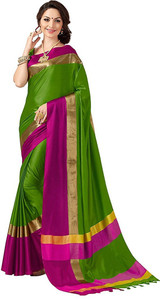 V J Fashion Solid Fashion Art Silk Saree