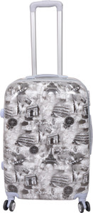PRAGEE POLYCARBONATE 24 INCHES PRINTED SUITCASE ( HARD SHELL) Check-in Luggage - 24 inch